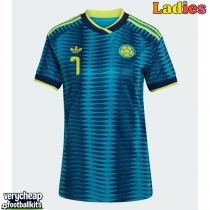 Colombia Luis Diaz #7 Replica Away Shirt Ladies World Cup 2026 Short Sleeve